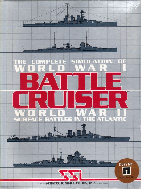 Battle Cruiser box art for Commodore 64